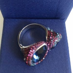 Authentic Swarovski Ombré Snake Ring. 55